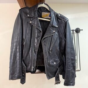 Schott NYC Perfecto Black Leather Motorcycle Jacket